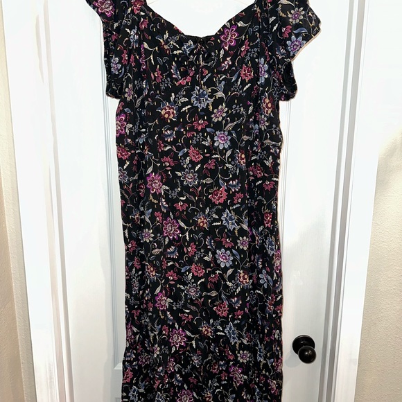Lane Bryant Midi Floral Dress Size 24 - Picture 2 of 12